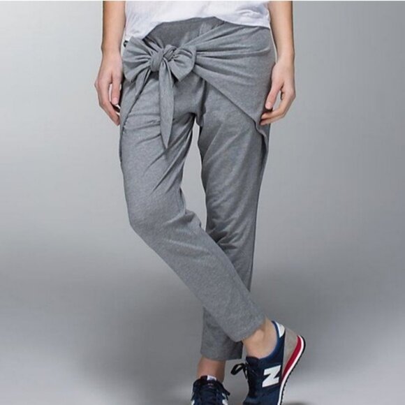 Lululemon Tie One On Pant Heathered Medium Grey - Picture 1 of 12